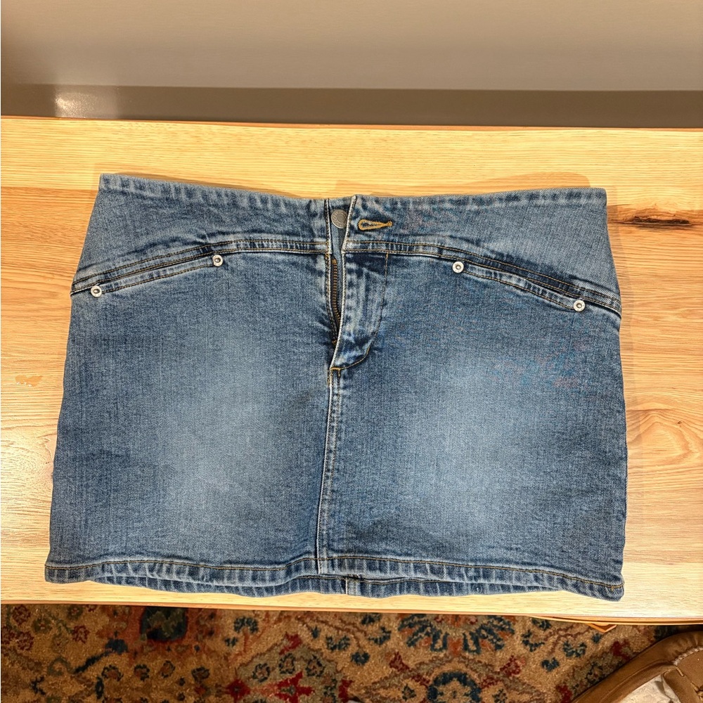 Buffalo David Bitton Classic Blue Mini Skirt